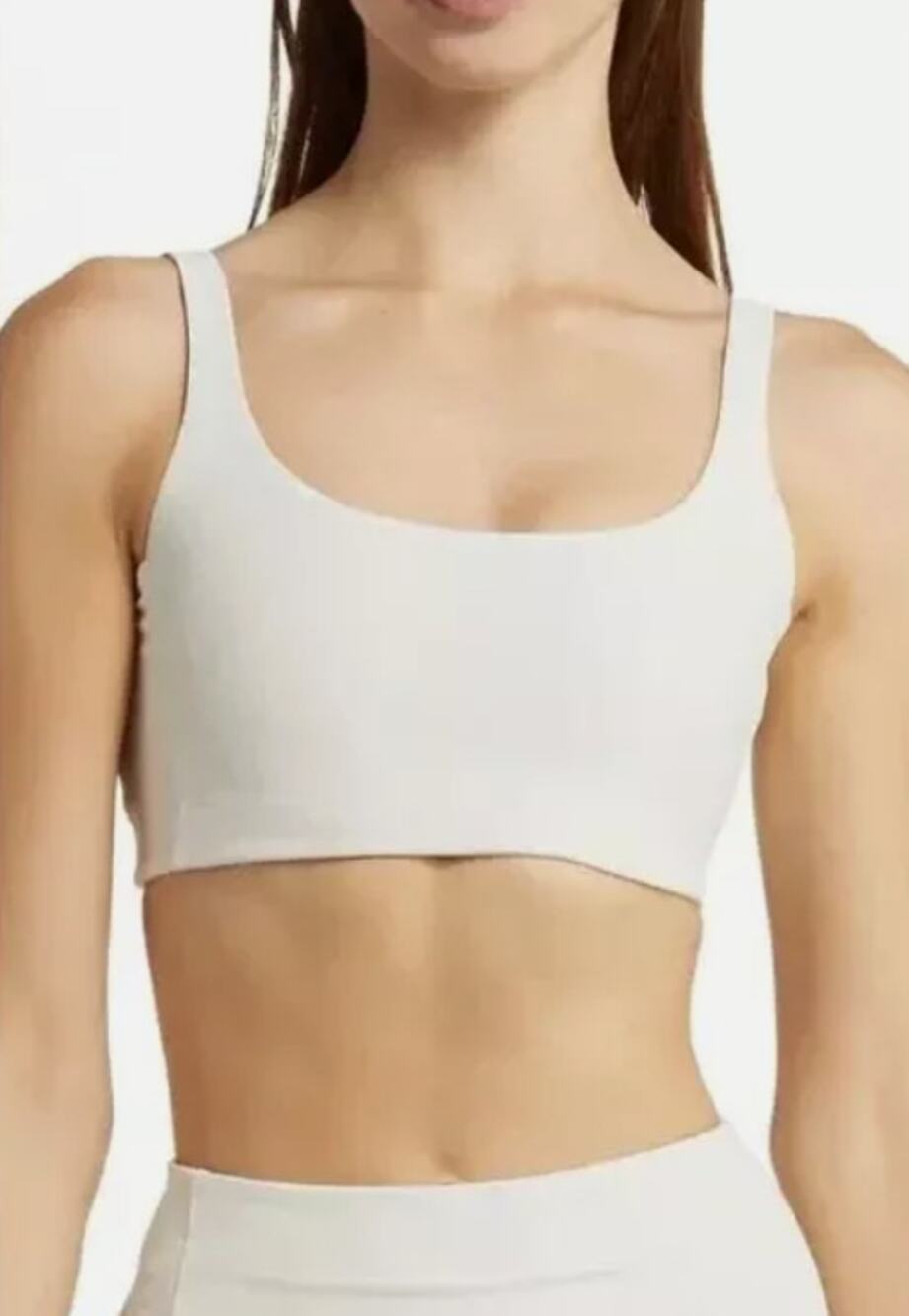 OUTDOOR VOICES Women's FreeForm Scoop Bra XXS White Milk Stone NWT